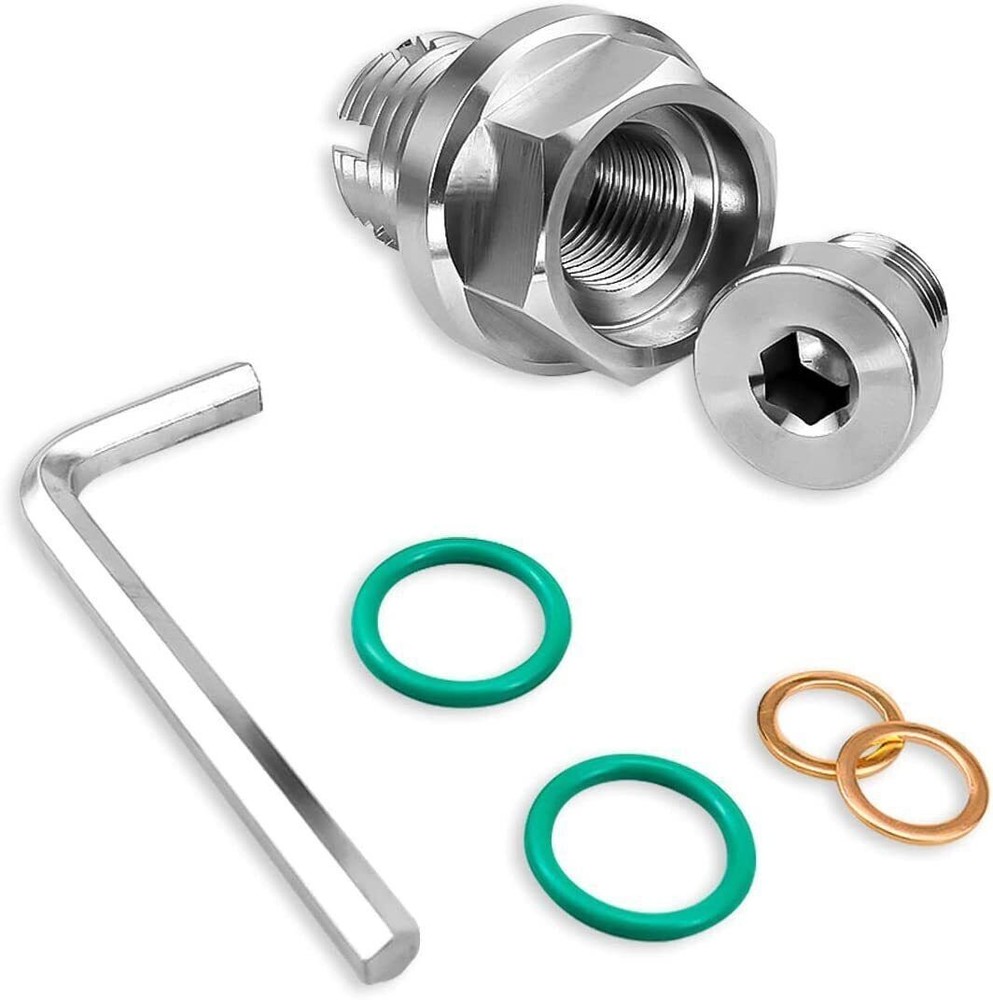 M18 1-1.5x15mm Oil Drain Plug Self-tapping Piggyback Stainless Steel Repair Kit