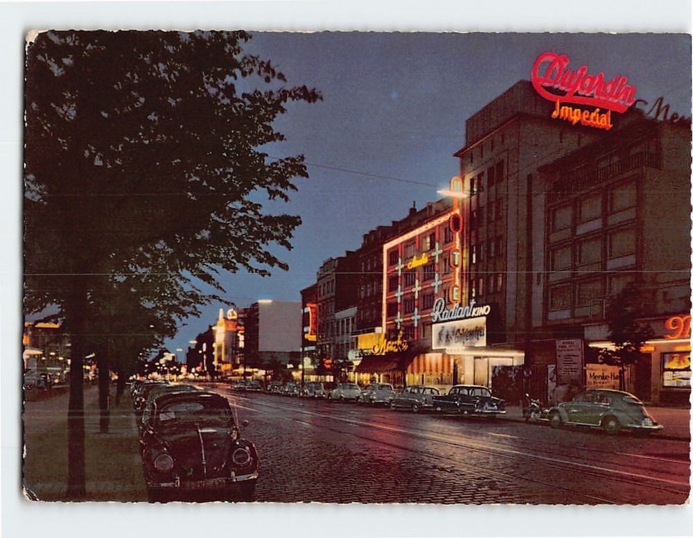 Postcard Reeperbahn St. Pauli Hamburg Germany