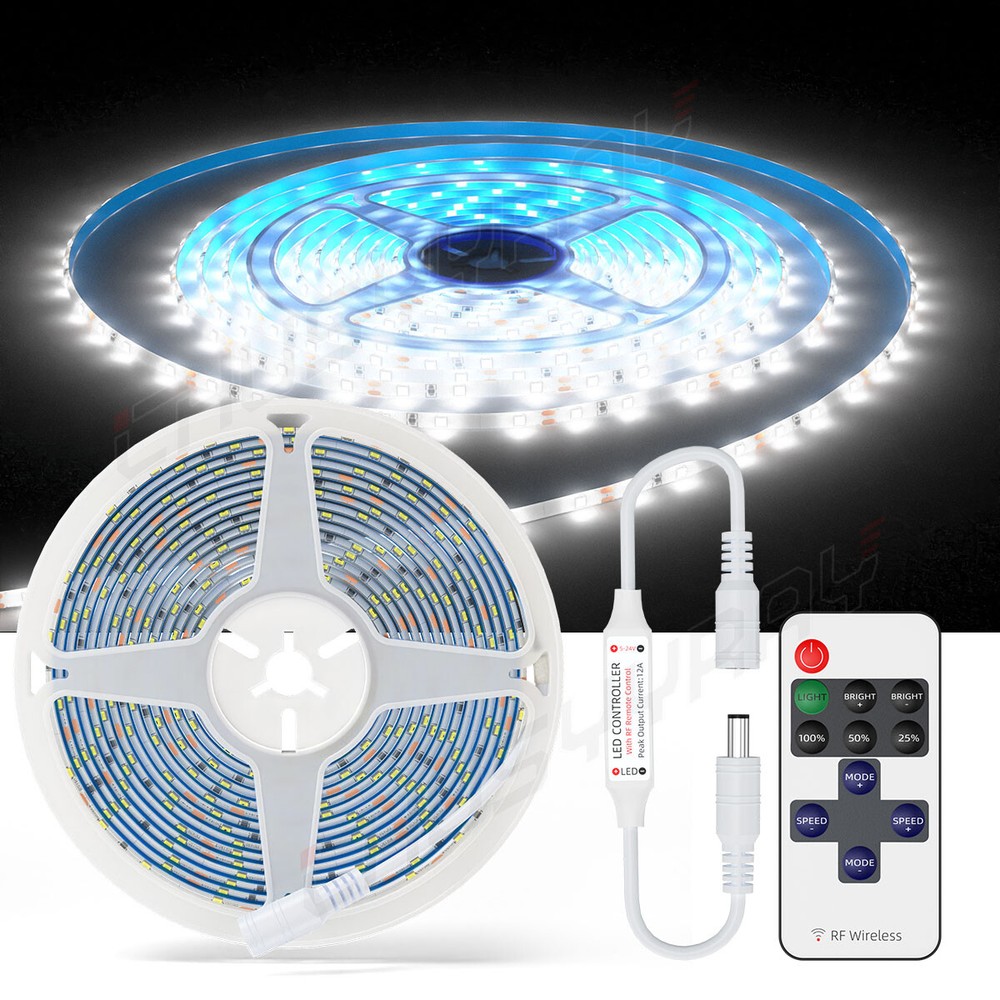 LED Strip Lights 5m 2835 SMD Super White Bright 300 LEDs 12v Waterproof