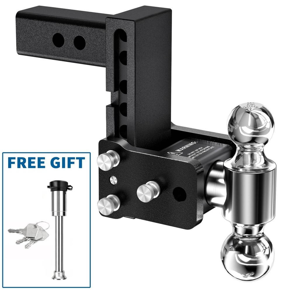 Adjustable Trailer Hitch Ball Mount - Fits 2.5