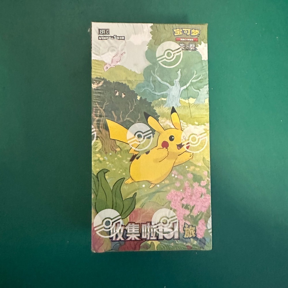 New Pokemon TCG Chinese Collect:Game Card 151C Journey Slim Booster Box Sealed