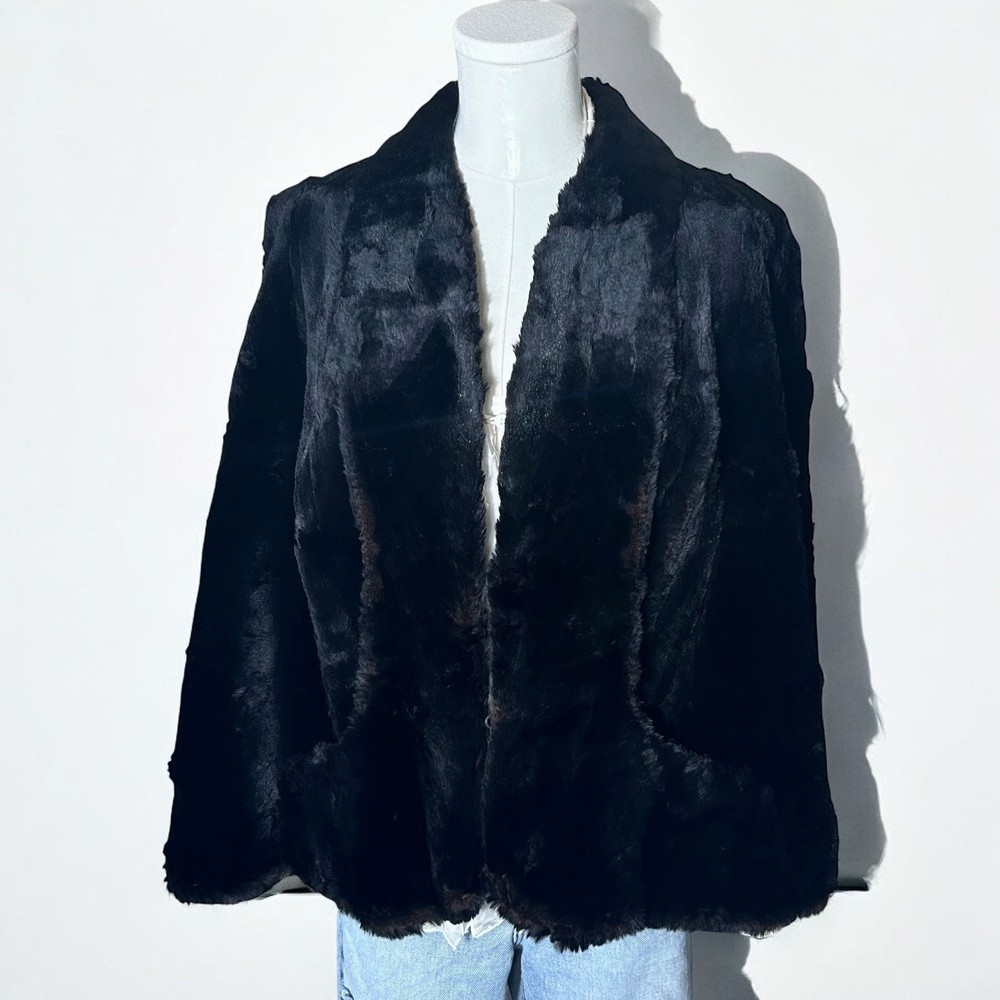 Vintage Skagit Furs Mink Shawl Coat Size S to L Luxe Fur Wrap