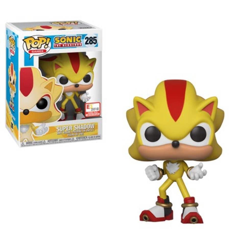 Funko POP! Games: Sonic The Hedgehog - Super Shadow (E3 2018)(1500 PCS)(Damaged