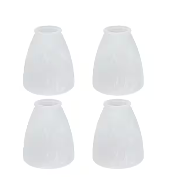 Aspen Creative 23062-4 Alabaster Ceiling Fan Glass Shades - 4Pk    FO7