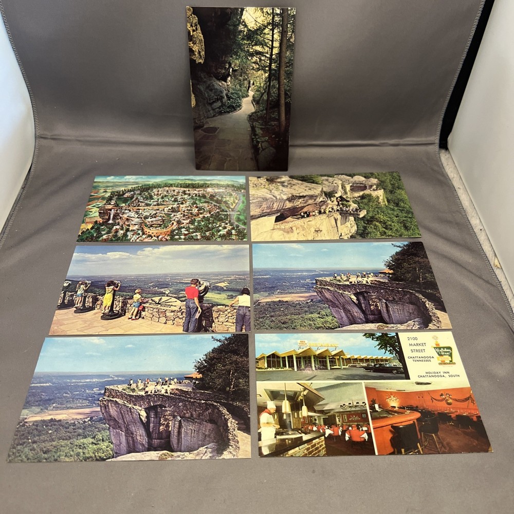 Vintage Lot Of 7 Postcards Rock City Gardens, Lookout Mountain Chattanooga TN