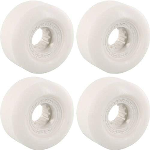 Powerflex Skateboards Gumball White Wheels - 60mm 83b Set of 4