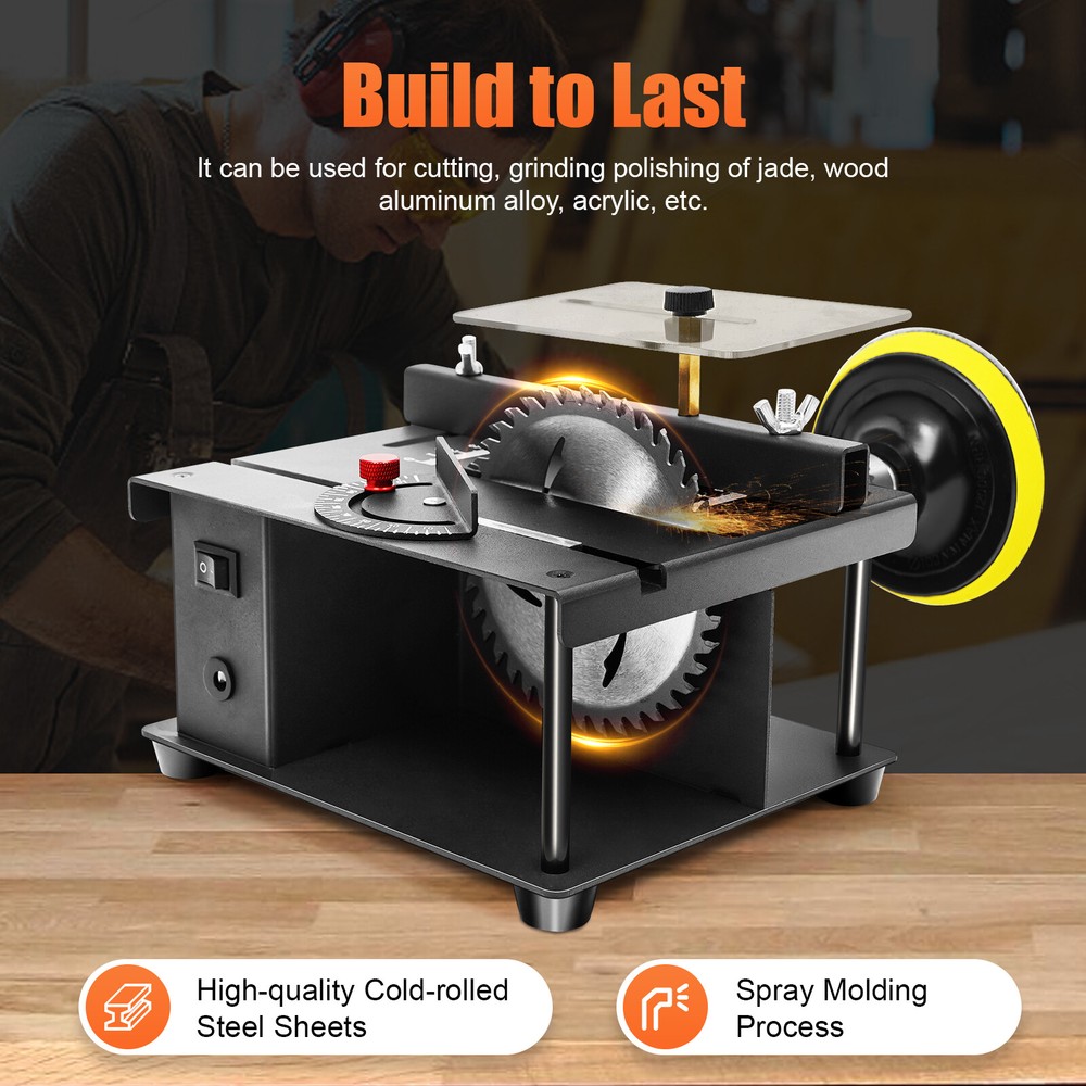 Precision Mini Table Saw Blade DIY Woodworking Bench Saw Cutting Machine