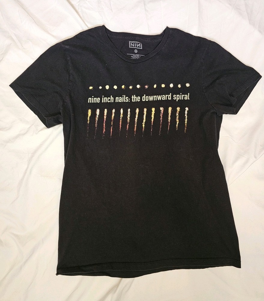 Nine Inch Nails The Downward Spiral Size M Black Double-sided Graphic Band Tee