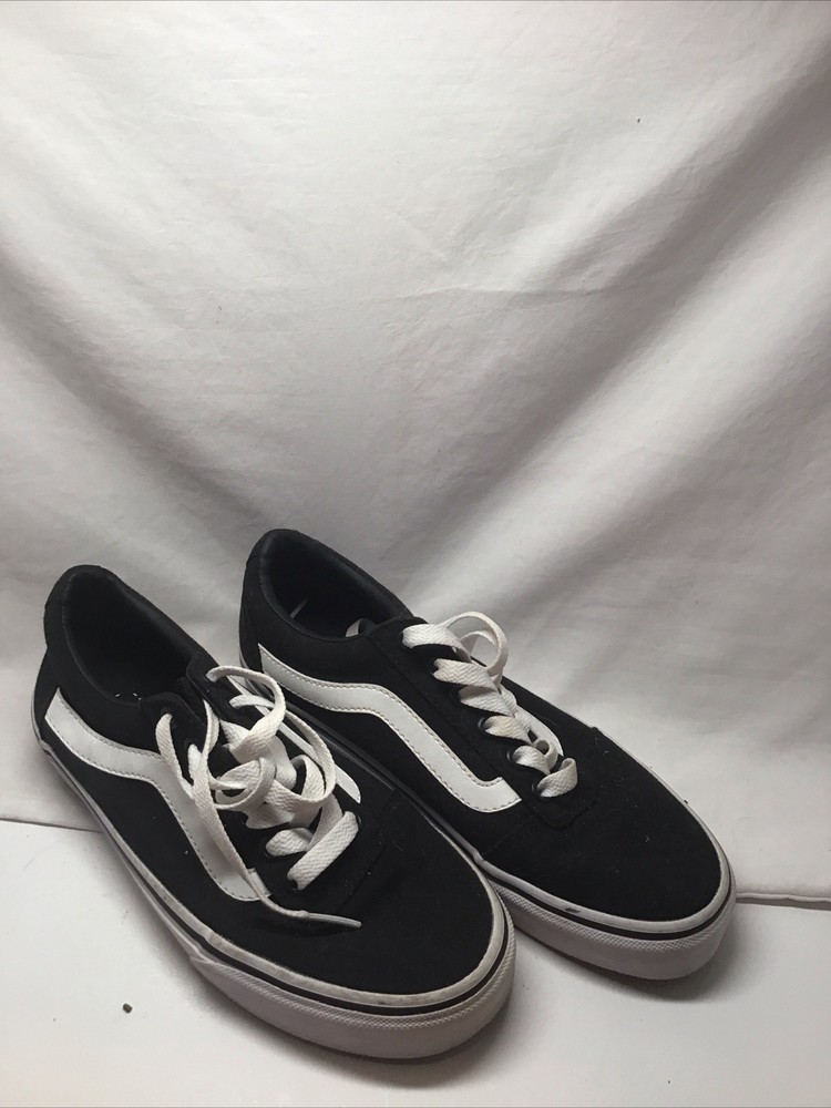 Vans Black and White Off The Wall Size 7 Lace Up Low Top