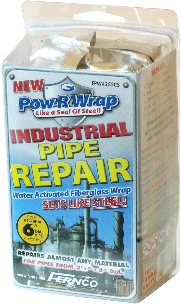 Fernco Pow-R Wrap 4-In x 252-In Plumbing Pipe Leak Repair Wrap