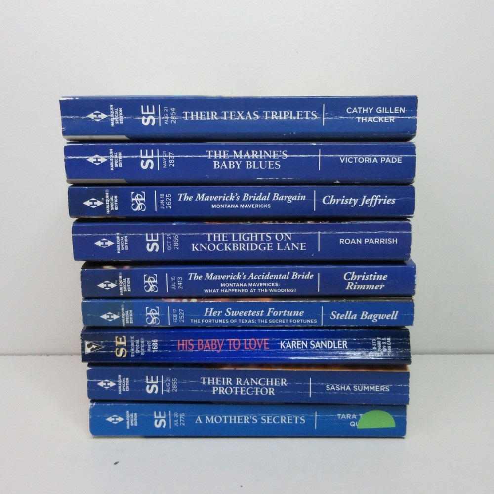Lot of 9 Harlequin Special Edition & Silhouette Romance Paperback Books
