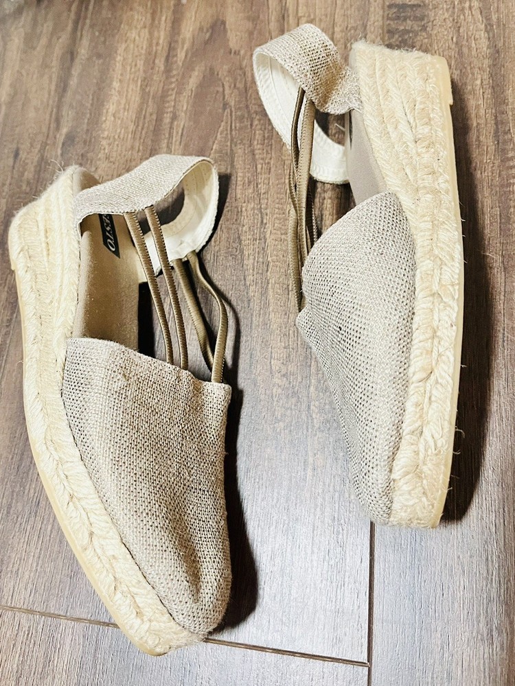 SESTO MEUCCI Espadrille Womens Wedge Italian Quiet Luxury Old Money Classic 7