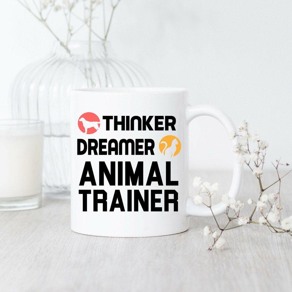 Thinker Dreamer Animal Trainer Mug - Perfect Gift for Animal Trainers