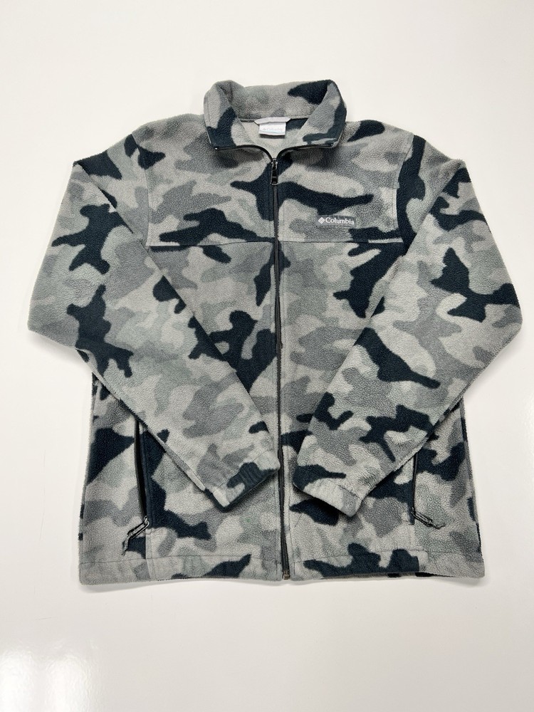 COLUMBIA WM6017 Men's  Camo Steens Mountain Printed Fleece Jacket Size S