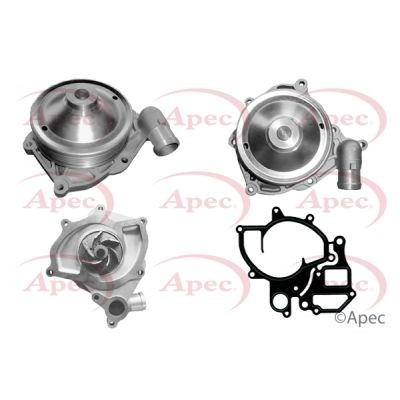 APEC AWP1434 Engine Water Pump With V-Ribbed Belt Pulley For Porsche 911 Boxster
