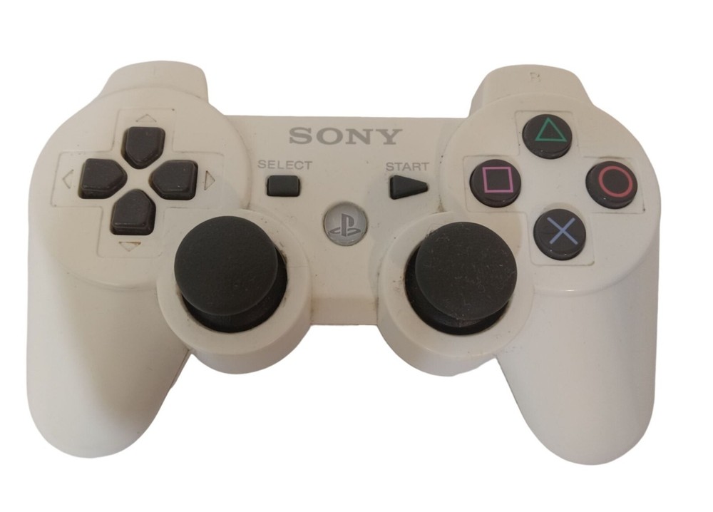 Sony Playstation 3 Controller Dual Shocks CECHZC2U Wireless White Sixaxis