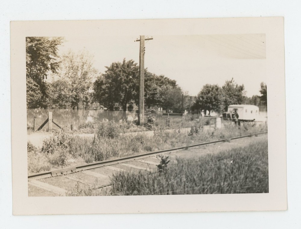 Vintage Photo Historic Mississippi River Flood Odd Weather Quincy IL June 1947