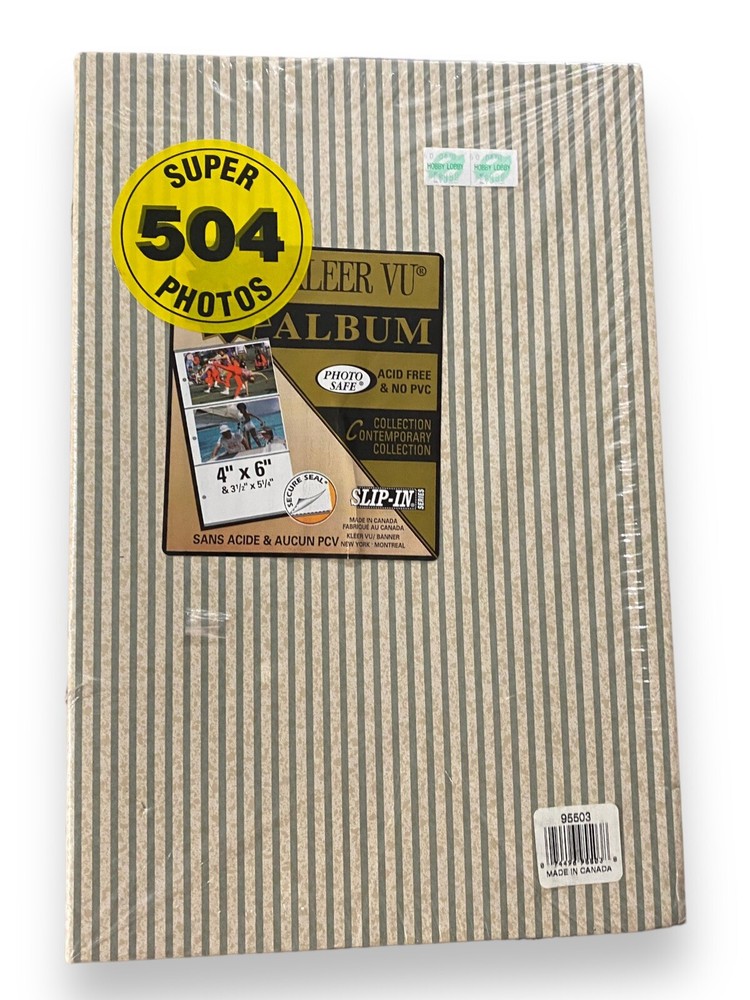 Kleer Vu 4x6 Photo Album 504 Photos Acid Free 4” x 6”-image