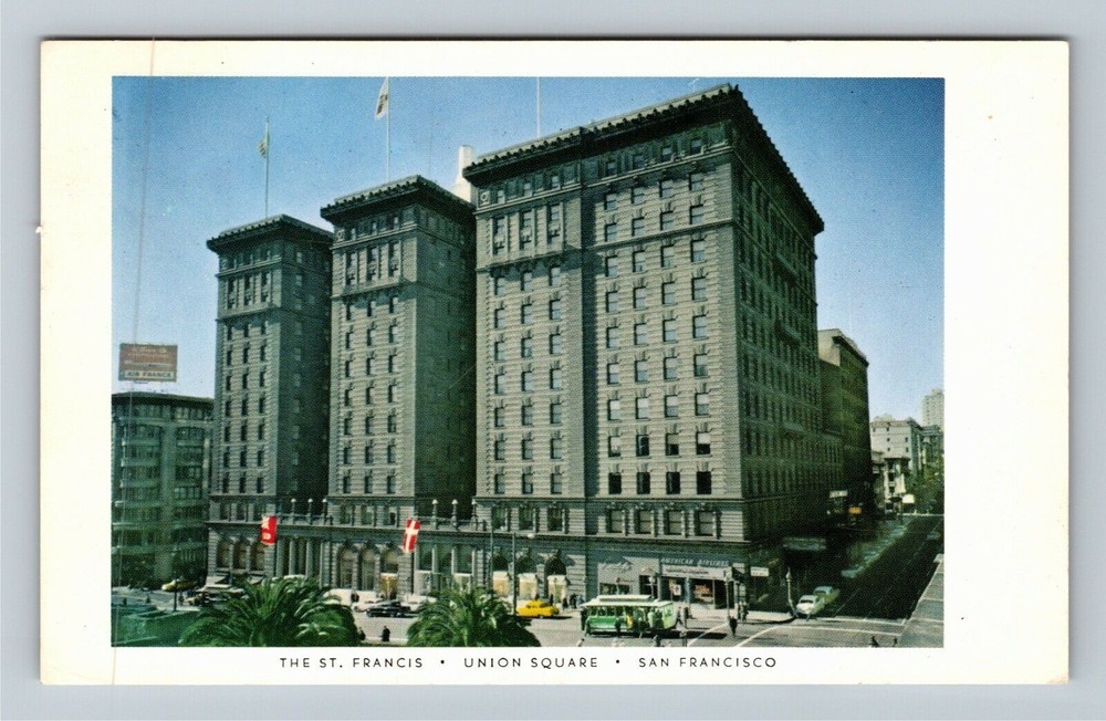 San Francisco CA-California, St. Francis Hotel Antique Vintage c1967 Postcard