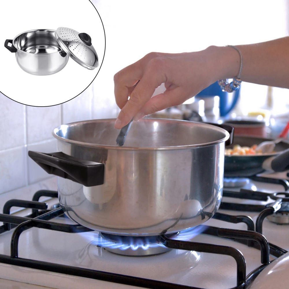 Stainless Steel Quick Noodle Cooking Pot with Strainer for Pasta Spaghetti