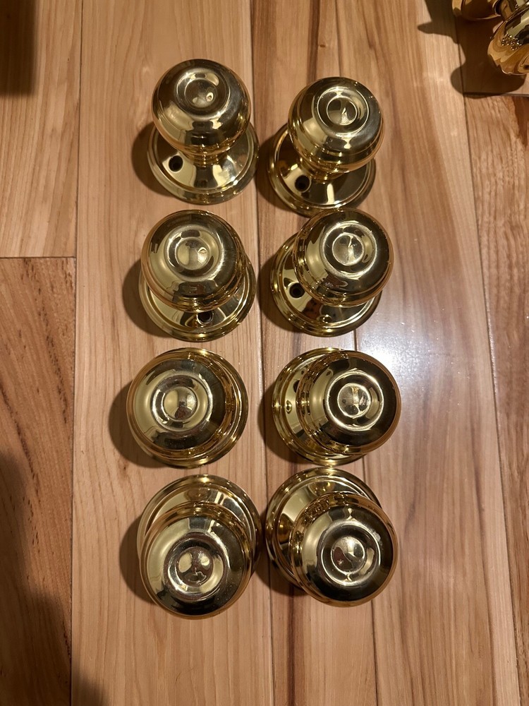 Schlage Georgian Non-Turning Dummy Door Knob Set of 8 Used