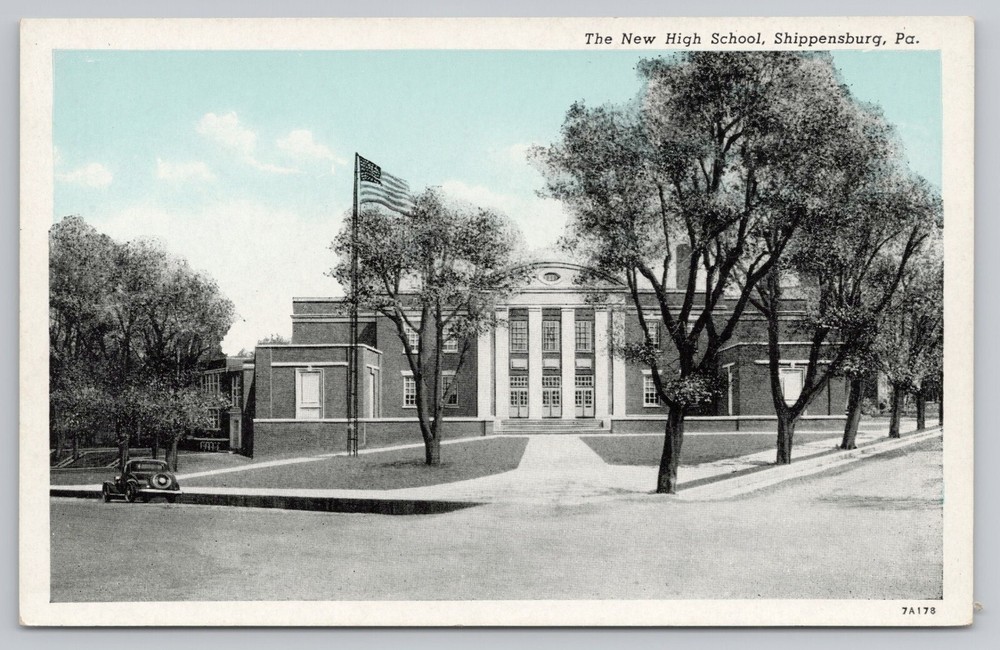 The New High School Shippensburg Pennsylvania PA Postcard Chrome