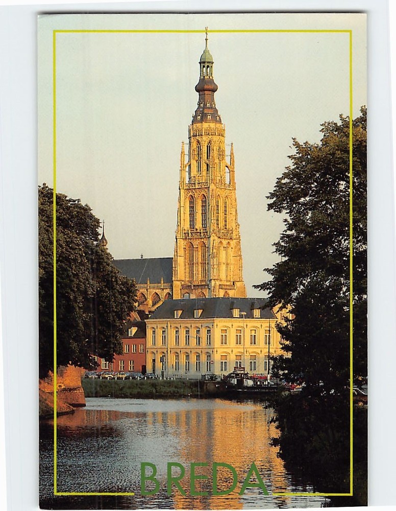 Postcard Grote Kerk Breda Netherlands