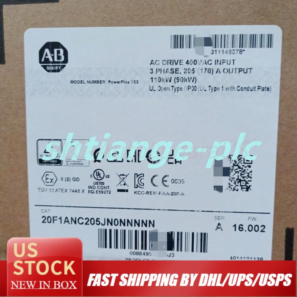 20F1ANC205JN0NNNNN PowerFlex Air Cooled 753 AC Drive  US Free Tax
