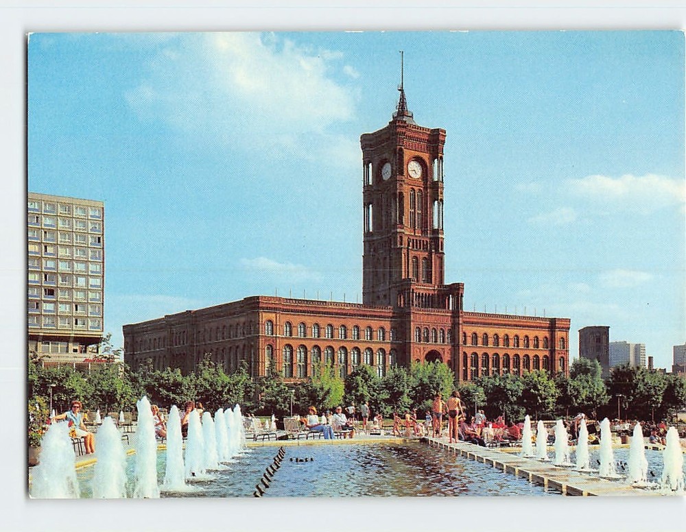 Postcard Berlin Germany DDR Town Hall Hauptstadt Vintage Collectible