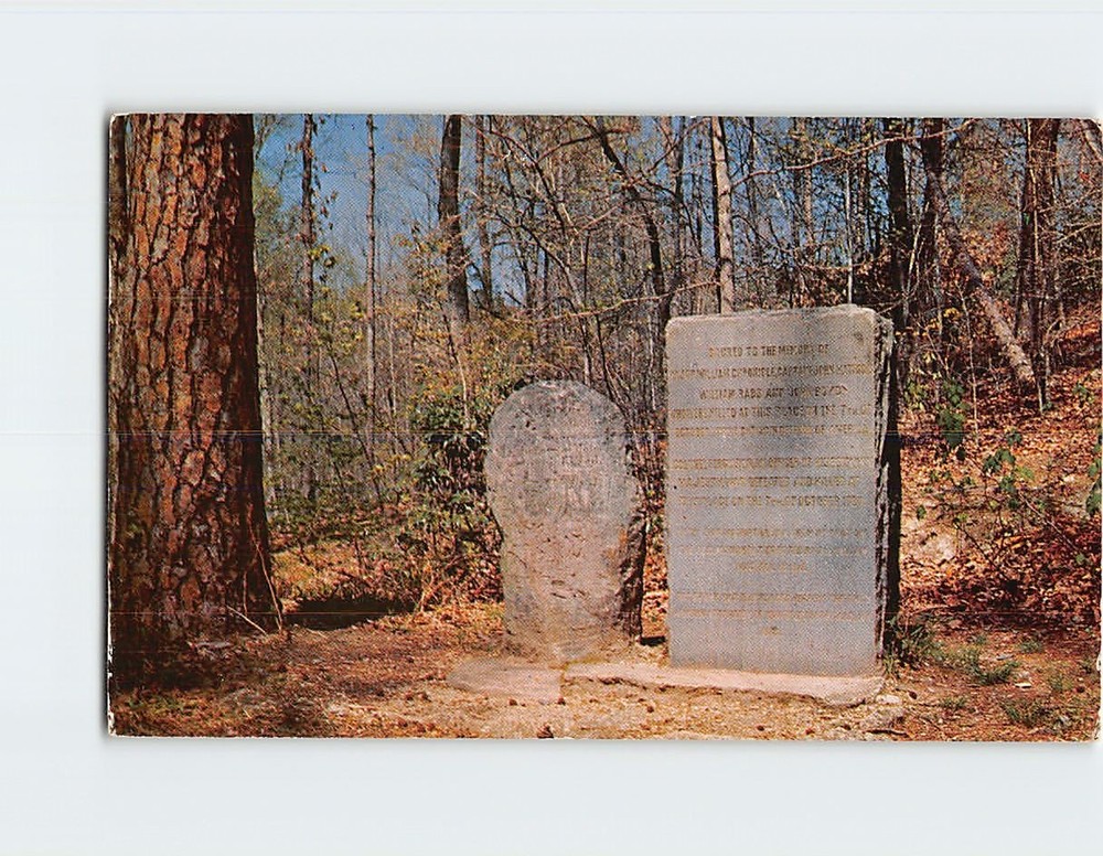 Postcard Chronicle's Grave Kings Mountain National Military Park South Carolina