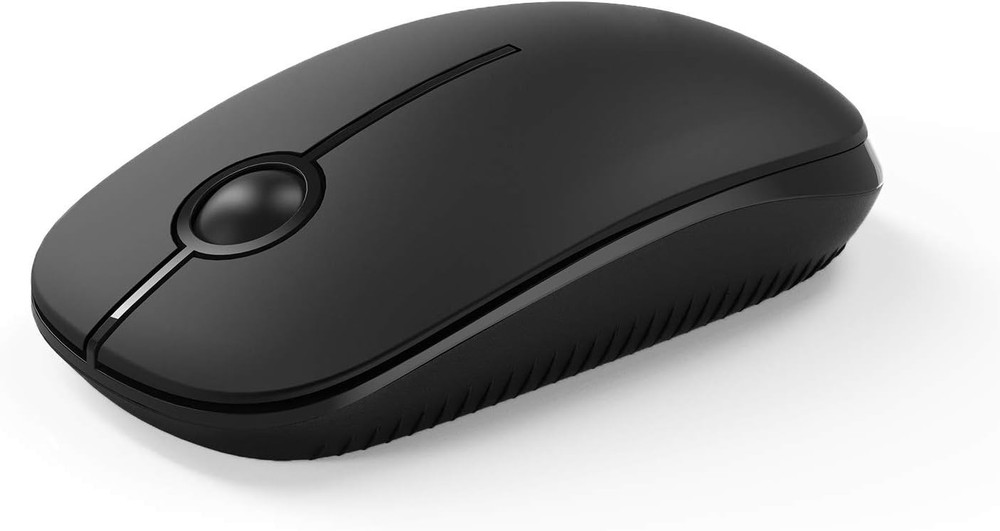 Slim 2.4G Wireless Mouse with Nano Receiver - Black