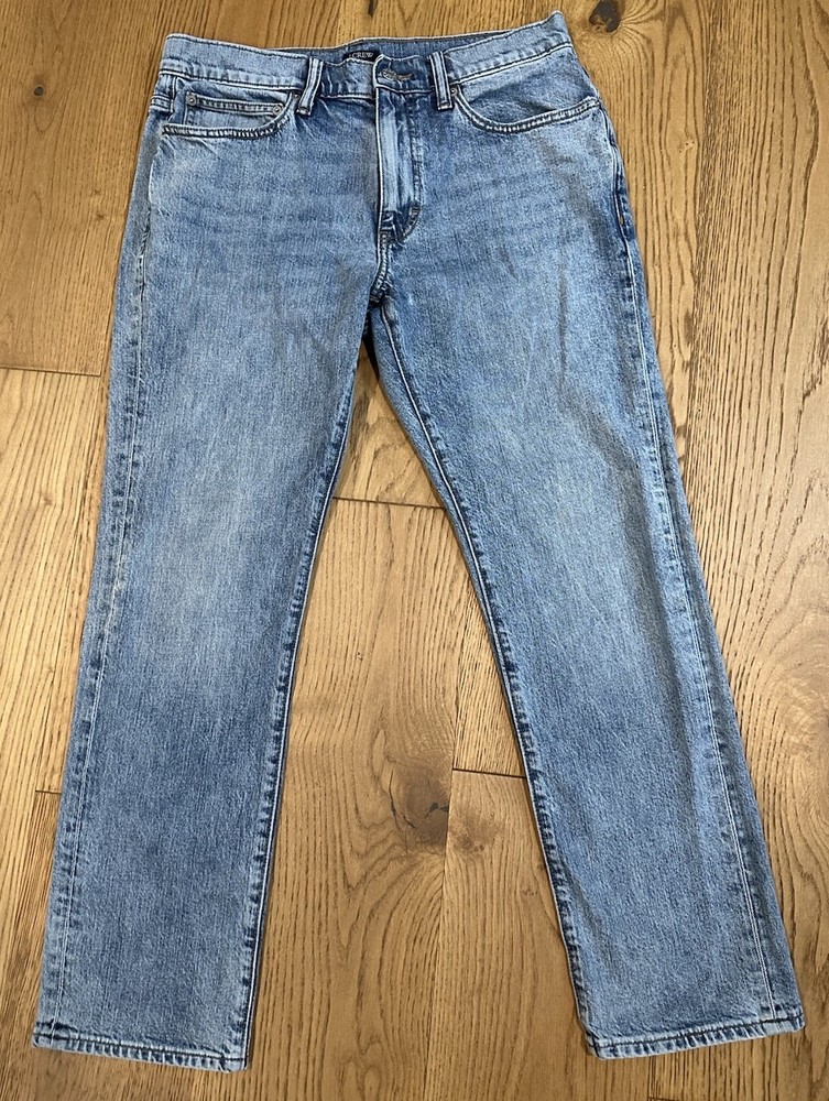 EUC Men’s Jcrew Straight Flex Jeans Sz 32x30 Lighter Wash