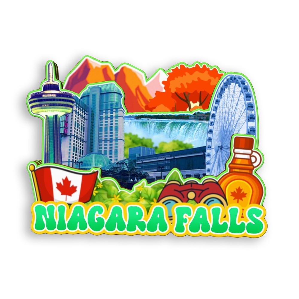 Niagara Falls Canada Refrigerator magnet 3D travel souvenirs wood craft gifts