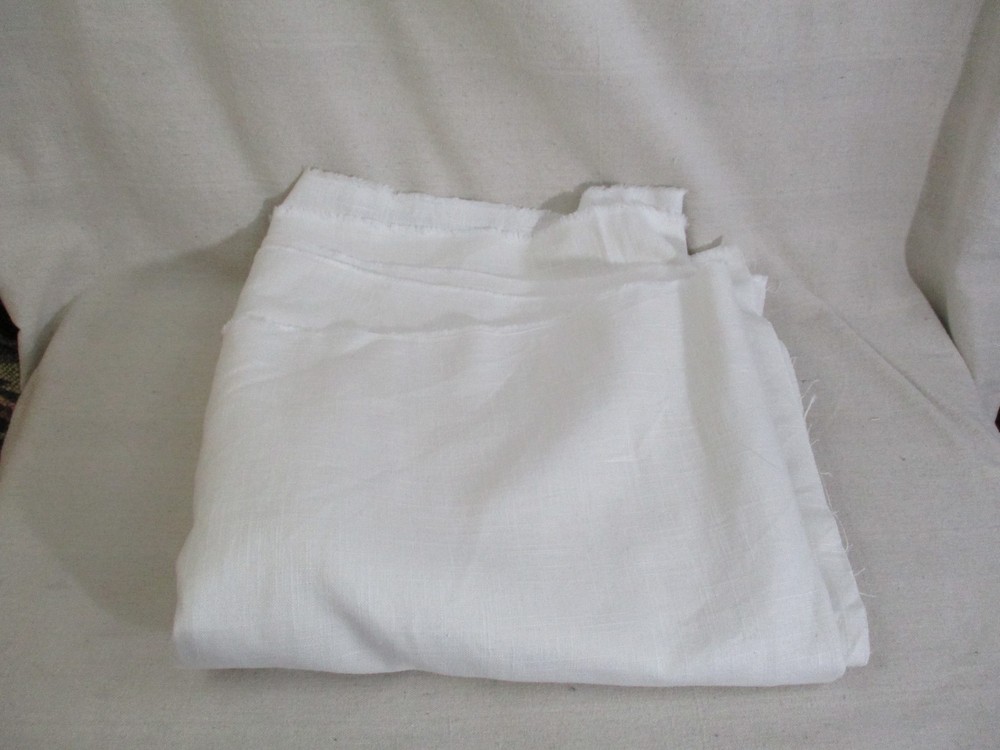 Ivory Linen Fabric Piece 56