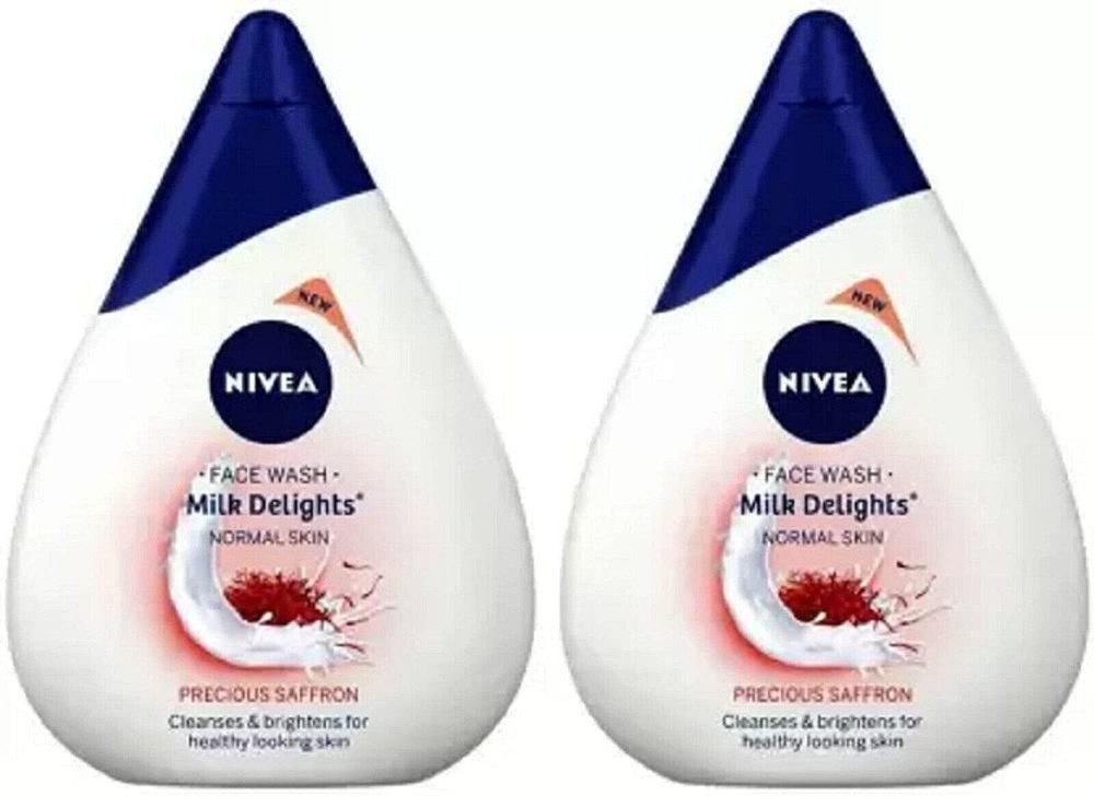 Nivea Milk Saffron Face Wash For Skin 100ml Pack Of 2 o838 L287