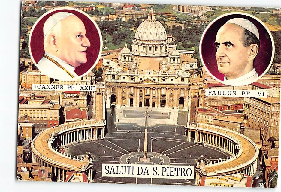 Postcard St. Peters Square Rome Italy