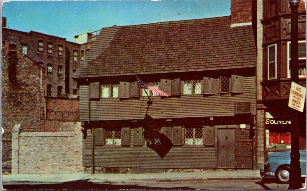 VIntage Postcard- Paul Revere House - Boston Mass. - unposted