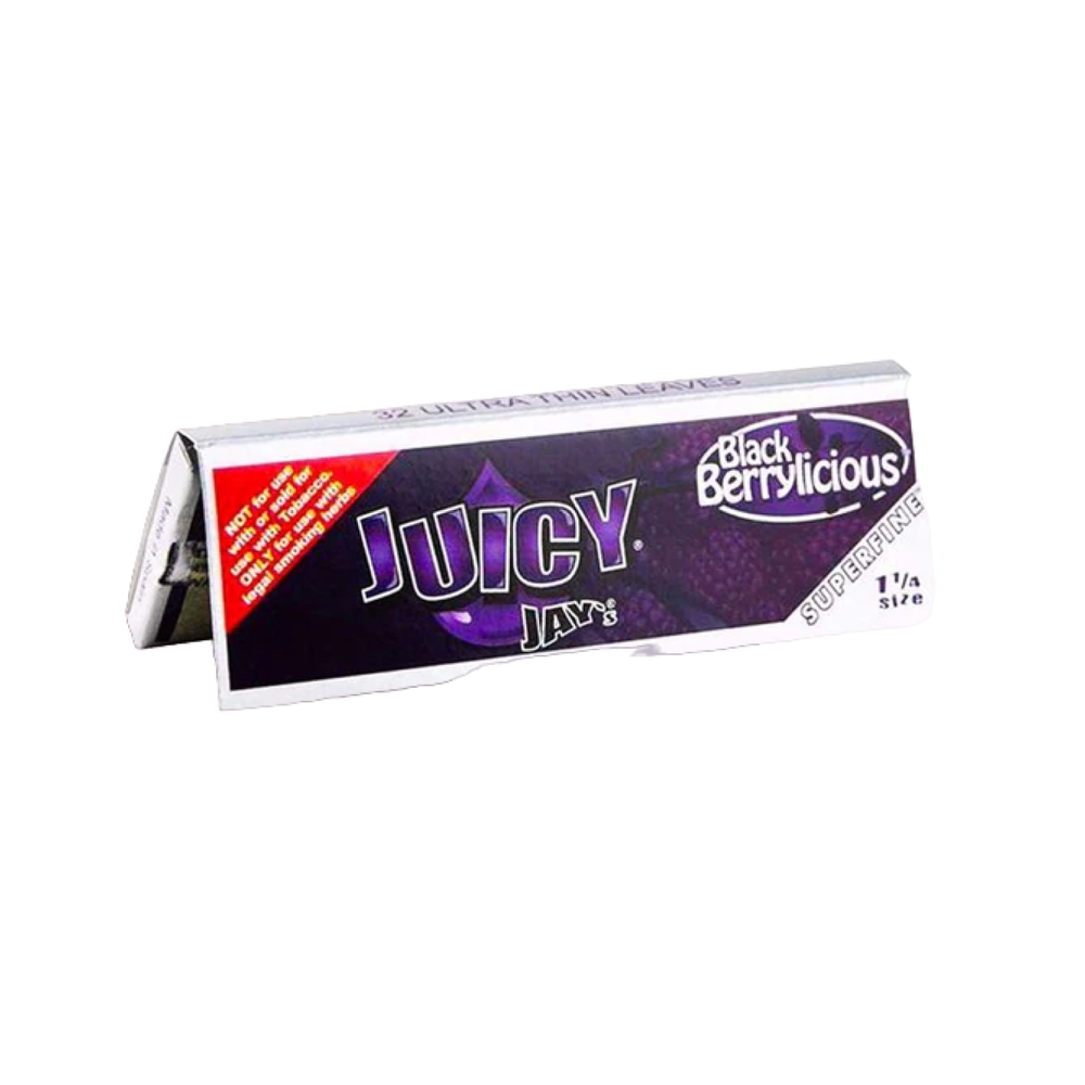Juicy Jay’s Black Berrylicious Super Fine Rolling Papers 1 1/4 Size