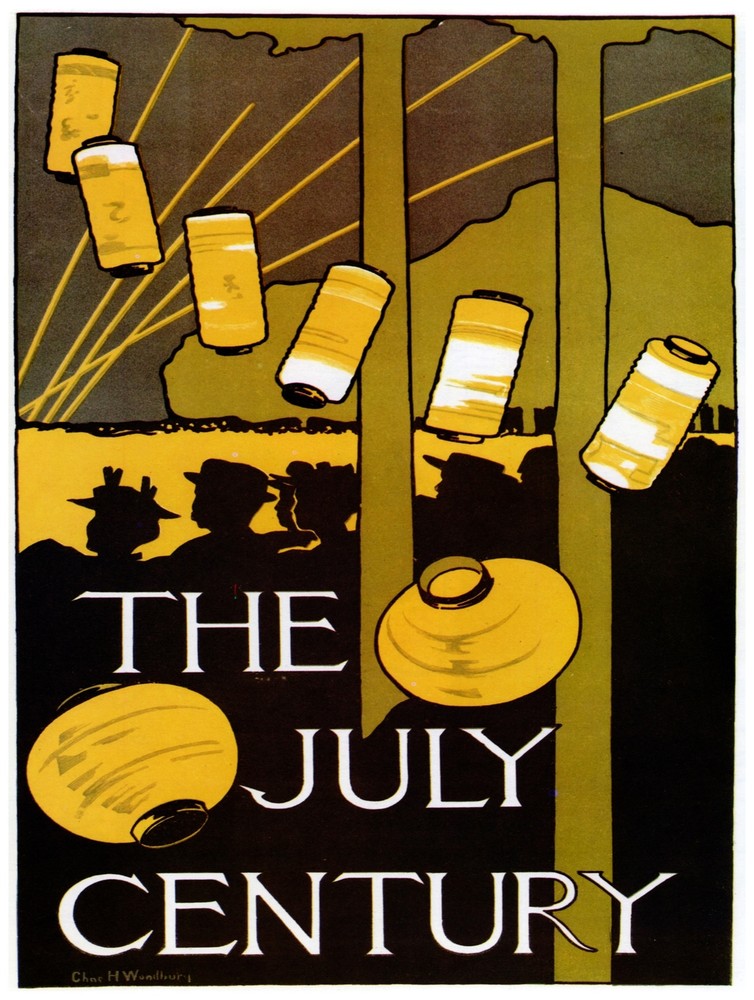 Decor Poster. The July Century. Fine Home Graphic Art Interior Design. 1525