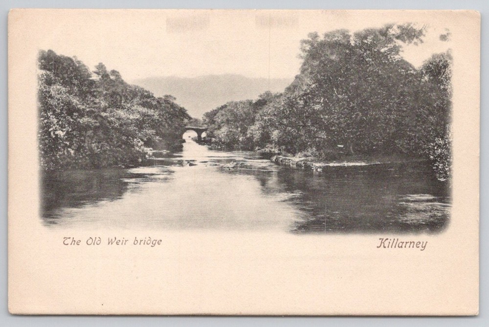 Old Weir Bridge Killarney Ireland Wrench Series Vintage Postcard