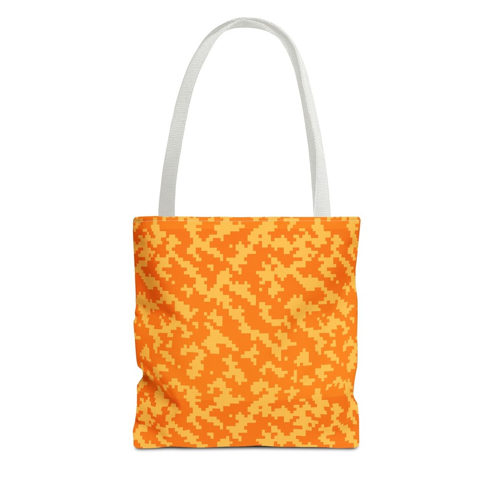 Bright Orange Camo Tote Bag for Beach and Summer Essentials