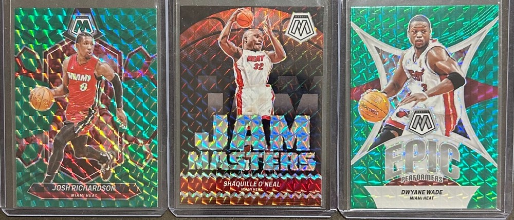 2022-24 Panini Mosaic Basketball Miami Heat 3 Card Insert/Parallel Trading Lot!