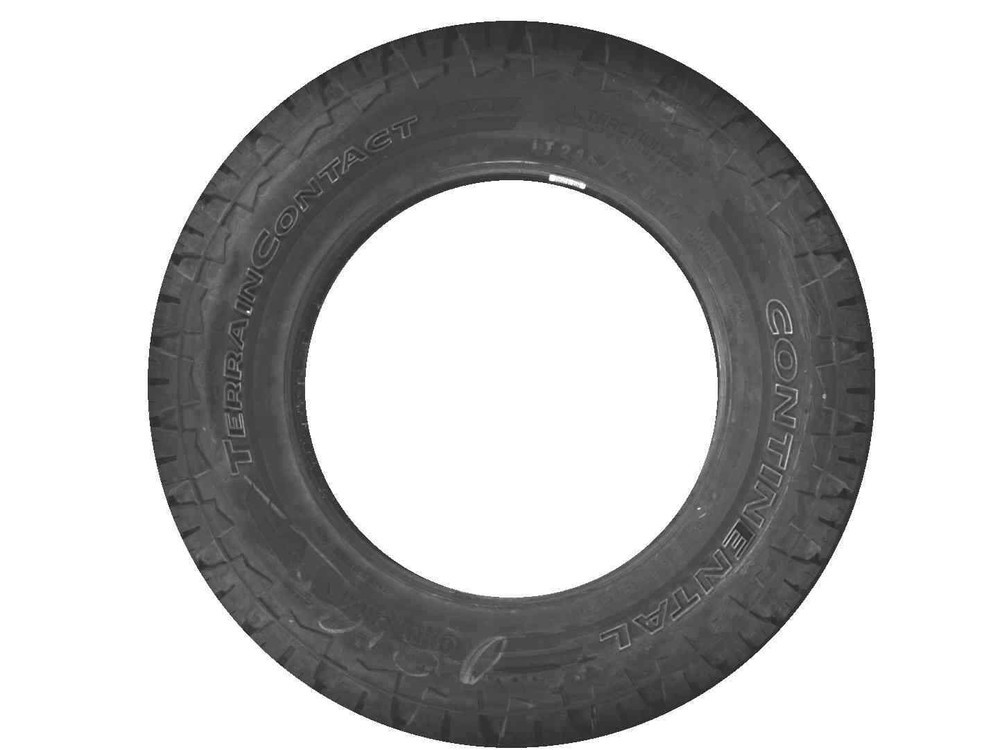 LT245/75R17 Continental Terrain Contact A/T OWL 121 S Used 9/32nds