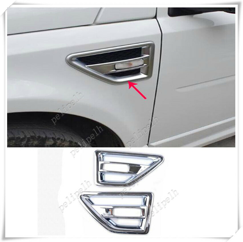 ABS Chrome Side Fender Air Vent Trim For 2008-2015 Land Rover Freelander 2 LR2