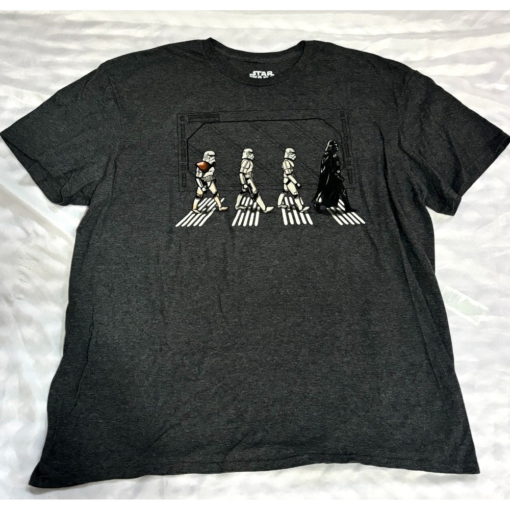 Star Wars Mad Engine Abbey Road Parody T-Shirt Grey Darth Vader Stormtrooper XL