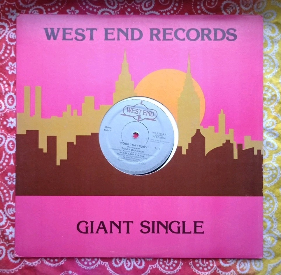 Taana Gardner - WORK THAT BODY. 1979 West End (WE-22116) VG vinyl 12