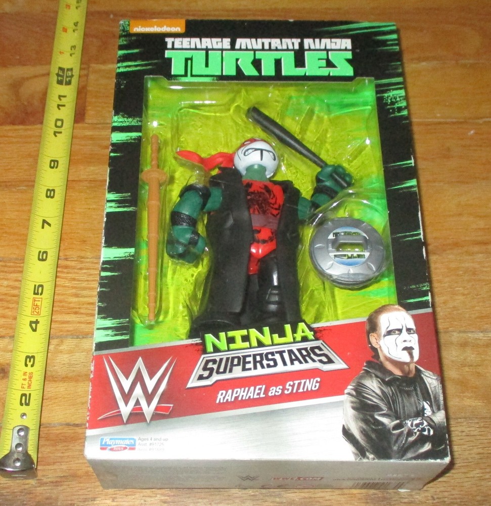 2016 WWF WWE Sting TMNT Wrestling Figure AEW Playmates Collectible