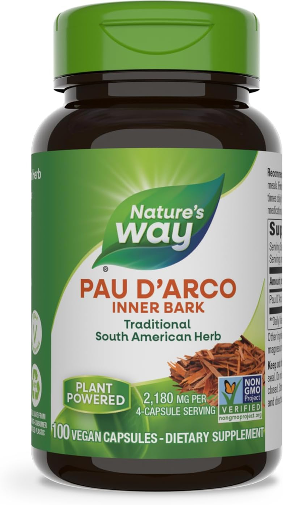 Nature's Way Pau D'Arco Inner Bark 2180mg Traditional South American Herb
