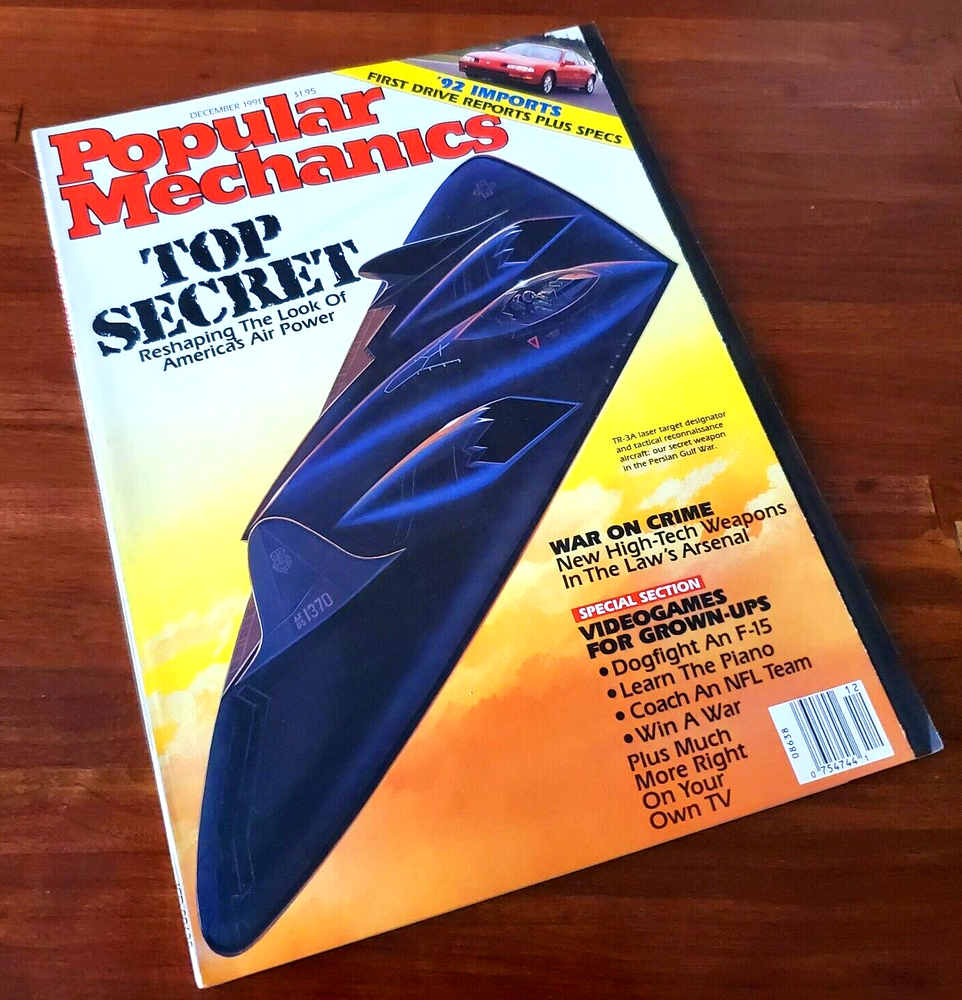 POPULAR MECHANICS TOP SECRET RESHAPING AMERICA'S AIR POWER DEC 1991 MAGAZINE