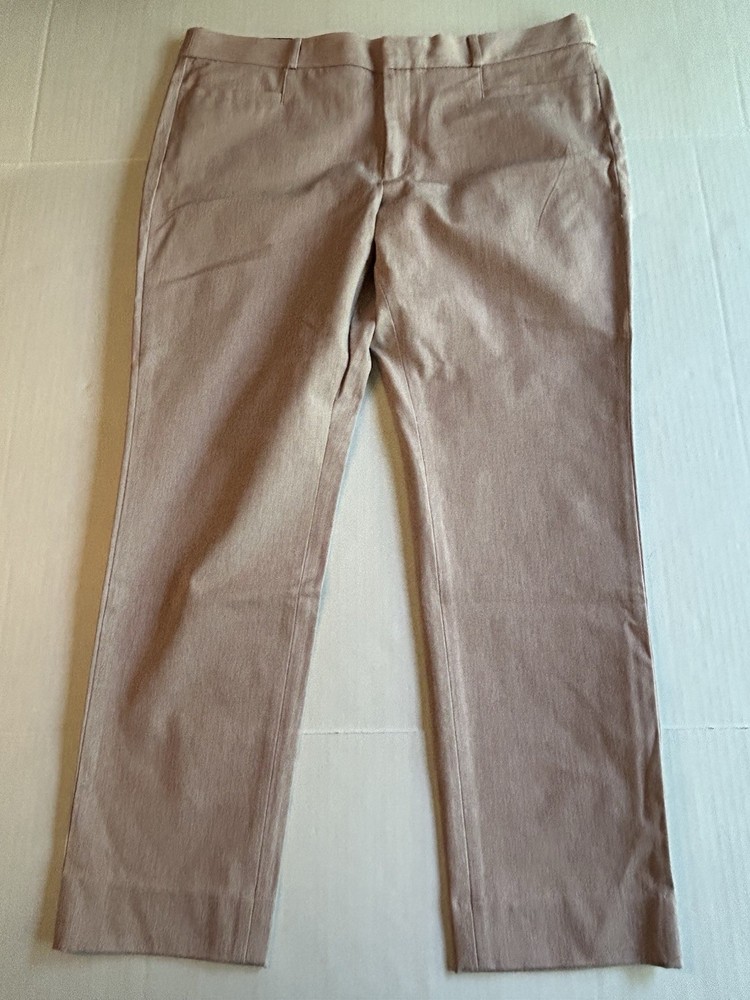 NWT $80 Women’s Banana Republic Sloan Ankle Pants Heather Fresco Rose Size 14